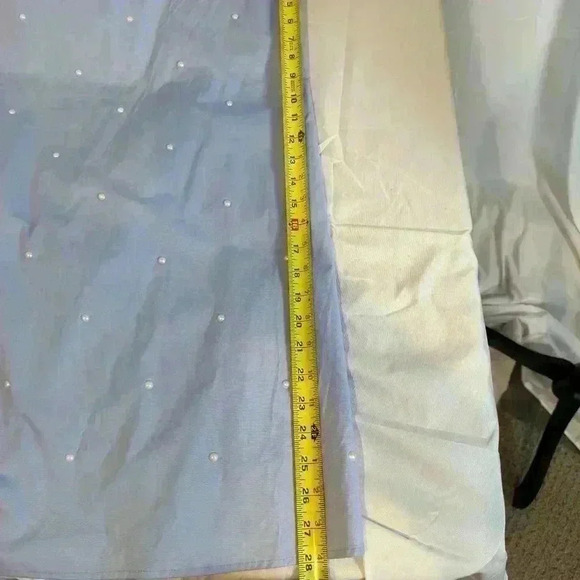 NWT!SPENSE Baby Blue Dress w/smocked neckline w/ pearl embellishments (Size XXL) - Picture 13 of 16